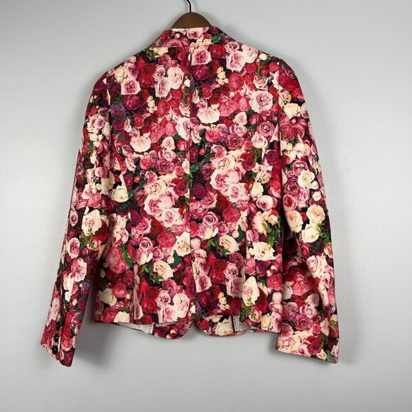 kate spade Floral Blazer in Red and Pink - Picture 2 of 10